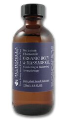 Organic Geranium Chamomile Body & Massage Oil